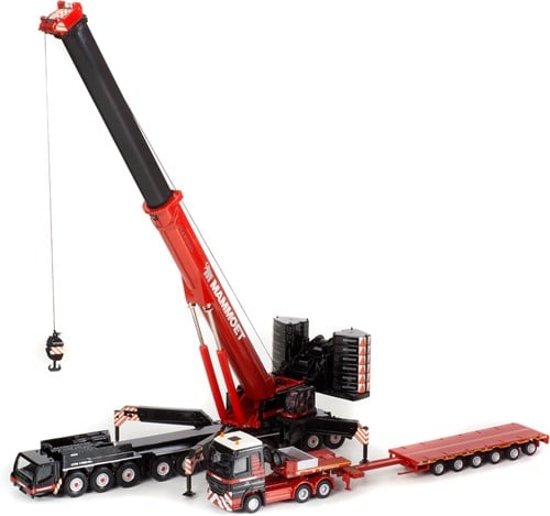 Mammoet LTM 1750 + Truck with semilowloader