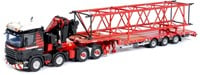 Scania 8x4 + 3 Axle Lowloader + Boom PTC