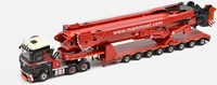Mammoet MB Arocs 6x4 + 8 Axle Semi lowloader + 11200 saddles