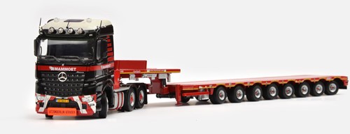 Mammoet MB Arocs 6x4 + 8 Axle Semi lowloader + 11200 saddles-3