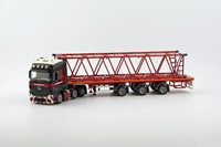 Mammoet MB Actros2 6x2 + 3 Axle Flatbed + Boom Kobelco