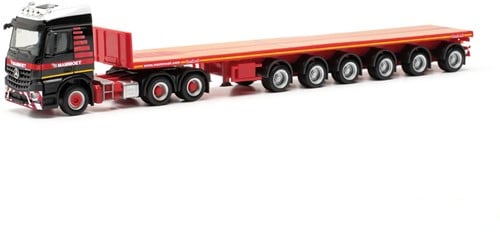 Mammoet MB Arocs 6x4 streamspace with 6 axle ballasttrailer
