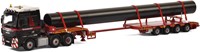 Mammoet MAN TGX XXL 6x2 + 4 axle low loader + pipe
