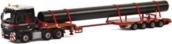 Mammoet MAN TGX XXL 6x2 + 4 axle low loader + pipe
