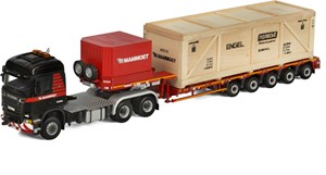 Mammoet Scania R6 Highline 6x6 + 5 axle low loader + wooden box | Mammoet  Store