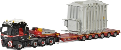 Mammoet MAN TGX XXL+ lowloader 6 axle + trafo