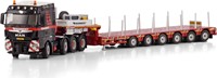 Mammoet MAN TGX XLX 8x4 with MANOOVR 6 axle trailer