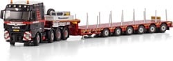 Mammoet MAN TGX XLX 8x4 with MANOOVR 6 axle trailer
