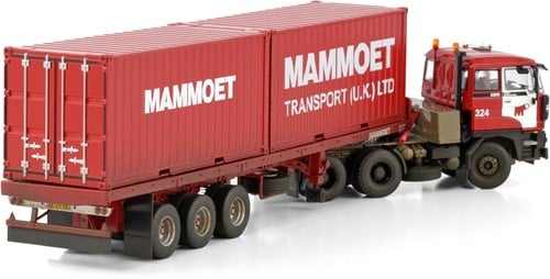 Mammoet DAF 3300 6x4 with 3 axle flat classic trailer + 2x 20ft containers -2