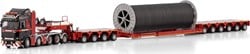 Mammoet Scania R streamline highline 8x4 add on axle with 4 bed 6 trailer + cable reel 