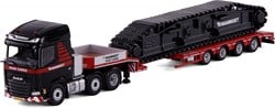 Mammoet DAF XG 6x2 with 4 axle Faymonville lowloader + crawler