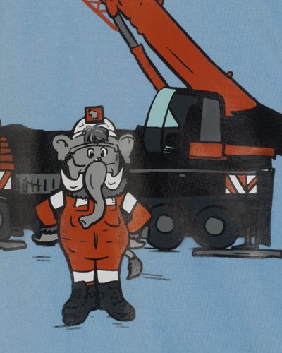 Mambo crane t-shirt blue-2