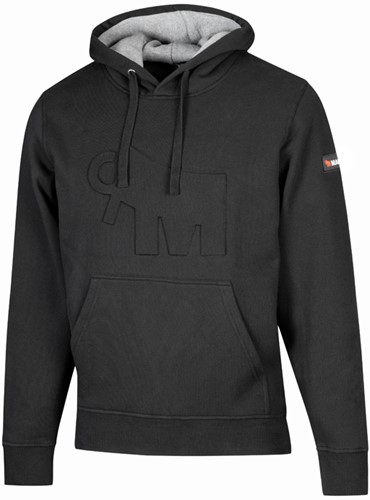 Mammoet hooded sweater embossed black 