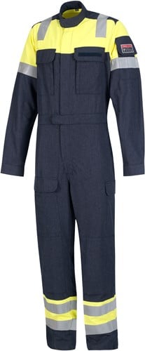 Inherent FR overall geel/blauw 