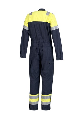 Inherent FR overall geel/blauw -2