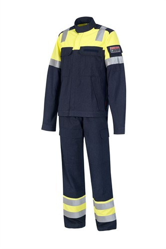 Inherent FR broek geel/blauw-3
