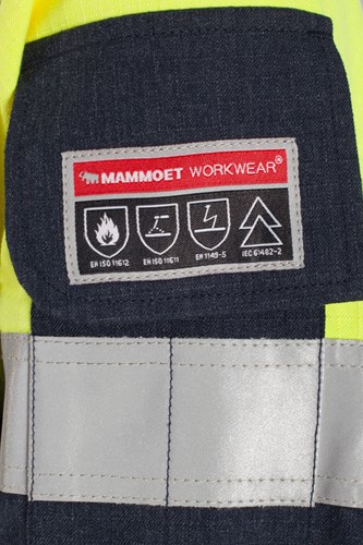 Inherent FR werkjas geel/blauw-3
