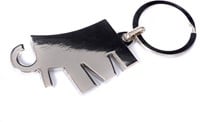 Mammoet Schlüsselanhänger aus Metall mit Logo