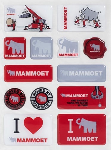Mammoet 3D-Aufkleber
