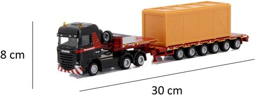Mammoet Scania Streamline 6x4 Semi Low Loader 6 axle + wooden box-3