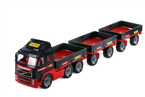 Mammoet vrachtwagen met trailers