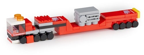 Mammoet truck with lowloader & load 