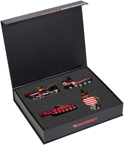 Mammoet Weihnachtskugeln Geschenkbox