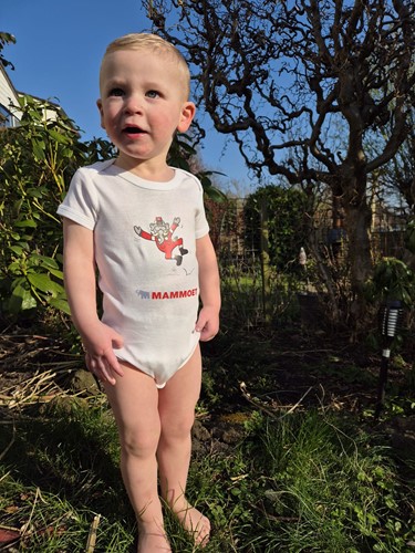 Mammoet romper wit-3